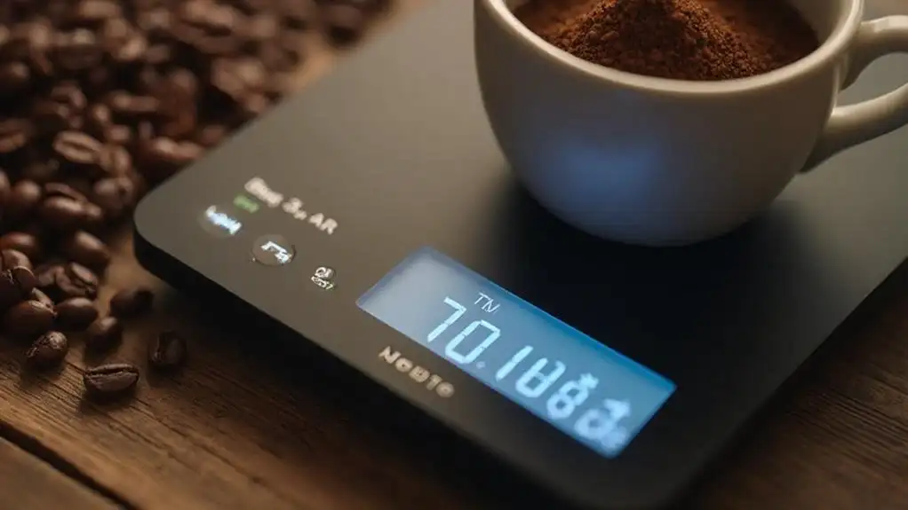 affordable coffee scales display