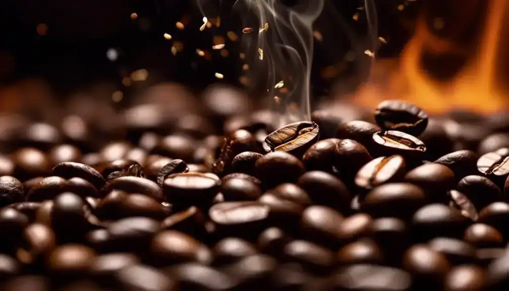 chemical reaction in coffee