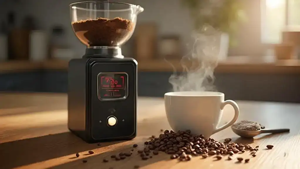 Coffee Grinder with Scale: Auto Burr Precision for Perfect Espresso Dose